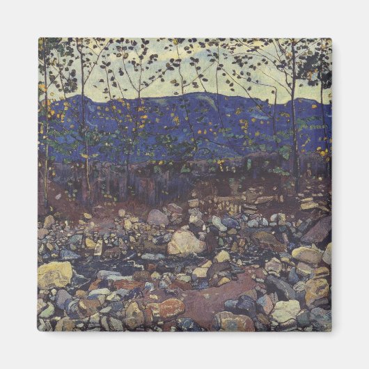 Bosbeek bij Leissigen, Zwitserland (Landschap) Magneet (Voorkant)