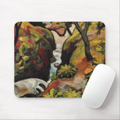Bosbeek door August Macke Vintage Expressionisme Muismat (Met muis)