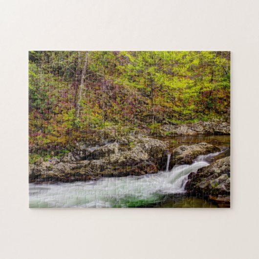 Bosbeek in Great Smoky Mountains Legpuzzel (Horizontaal)