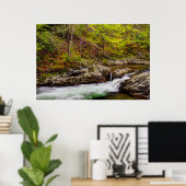 Bosbeek in Great Smoky Mountains Poster (Thuiskantoor)