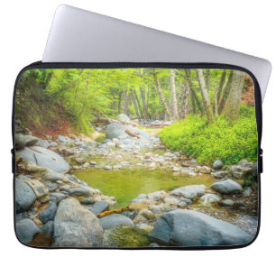 Bosbeek Natuur Landschap Foto Print Kunst Laptop Sleeve