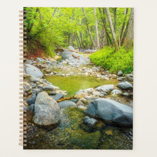 Bosbeek Natuur Landschap Foto Print Kunst Planner (Voorkant)