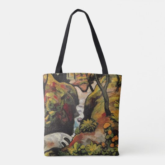 Bosbeek van August Macke Vintage Expressionisme Tote Bag (Achterkant)