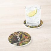 Bosbeek van August Macke Vintage Expressionisme Zandsteen Onderzetter (Zijkant)