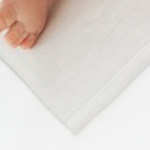 Bosbeer Jongen 1e Verjaardagsfeestje Pastel Foto Fleece Deken (Hoek)