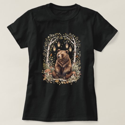 Bosbeerlantaarn Bos Kunst T-shirt (Design voorkant)