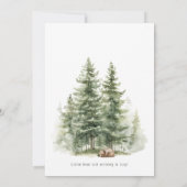 Bosbeesten "We kunnen nauwelijks wachten!" Baby Sh Kaart (Achterkant)