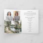 Bosbegrafenis Herdenkingsdienst Order Of Service V Programma (Binnen)