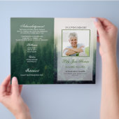 Bosbegrafenisprogramma Herdenkingsceremonie Progra Flyer (Hand)