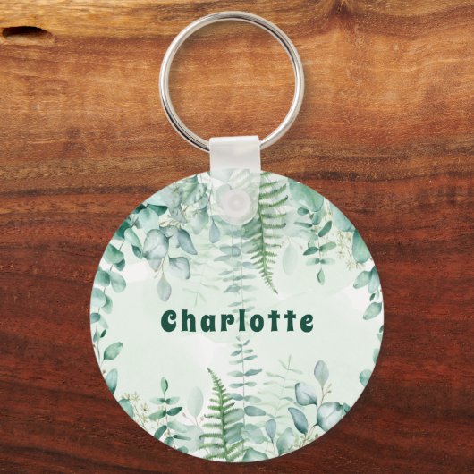 Bosbenaming Eucalyptus greenery Sleutelhanger (Voorkant)