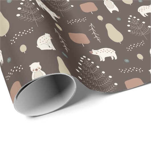Bosberen Cadeaupapier (Rol Hoek)