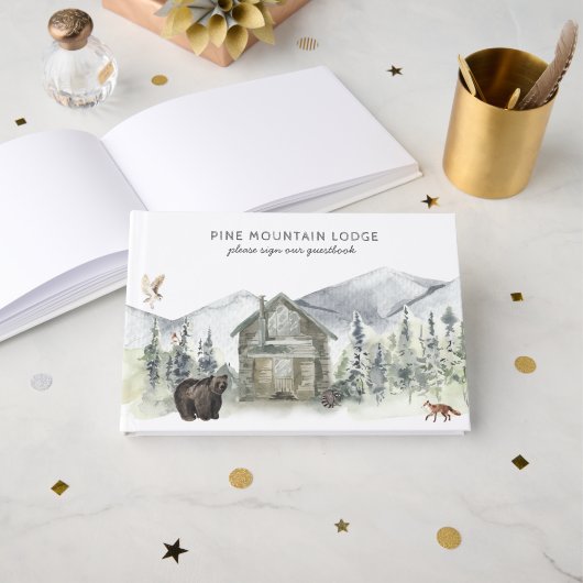 bosberg | Cabin Lodge Guest Book Gastenboek (Voorkant open)