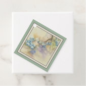 Bosbes-aquarel cadeaubijgaande tag — Garden Sage Bedankjes Labels (In situ)