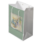 Bosbes-aquarel cadeaubijlage — Garden Sage Medium Cadeauzakje (Voorkant Gekanteld)