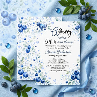 Bosbes baby lieve jongen baby shower kaart