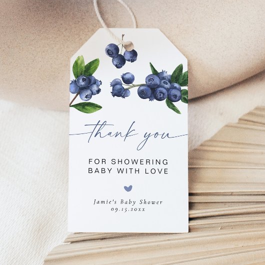 Bosbes Baby Shower Bedank Je Favor Cadeaulabel