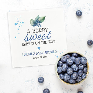 Bosbes Baby Shower 'Berry Sweet' Servet