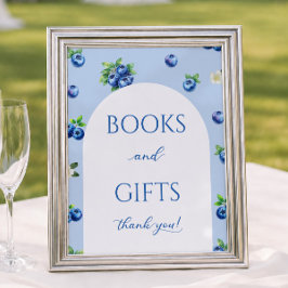 Bosbes Baby Shower Boeken en Cadeaus Poster