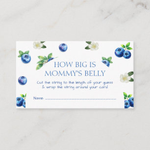 Bosbes Baby Shower Hoe Groot is Haar Buik Spel Informatiekaartje