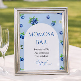 Bosbes Baby Shower Momosa Bar Poster