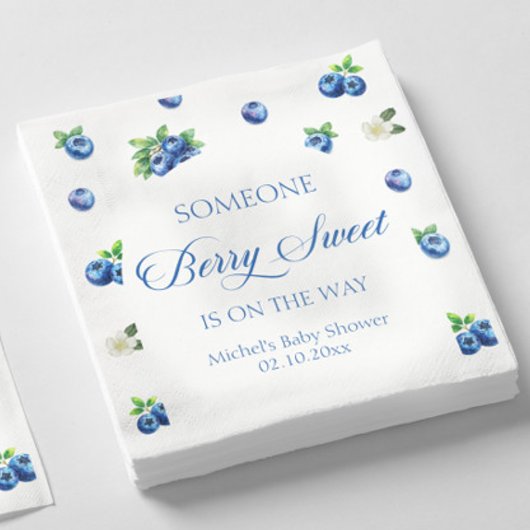 Bosbes Baby Shower Servet