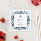 Bosbes baby shower servetten (Insitu)