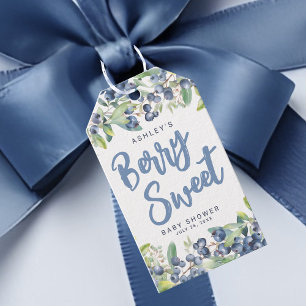 Bosbes Baby Shower Zoet Babyfeestje Cadeaulabel