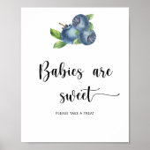 Bosbes - baby's zijn zoet poster (Voorkant)