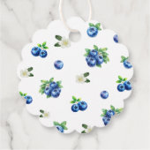 Bosbes babyshower dank je wel bedankjes labels (Achterkant)