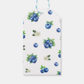 Bosbes babyshower dank je wel cadeaulabel (Achterkant)