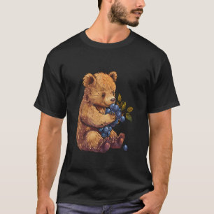 Bosbes Beer Wildernis Bes Fruit Kunstwerk Cute B T-shirt