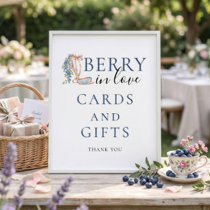 Bosbes Berry Verliefde Kaarten Cadeaus Bruidsuitno Poster