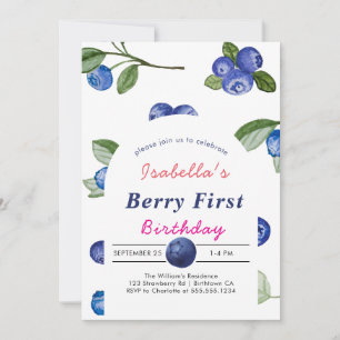 Bosbes bes zoete baby shower kaart