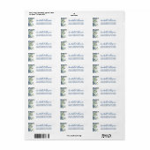 Bosbes Bes Zoete Retour Adres Etiket (Full Sheet)