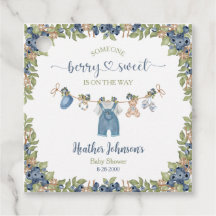 Bosbes Bes Zoete Waslijn Baby Shower