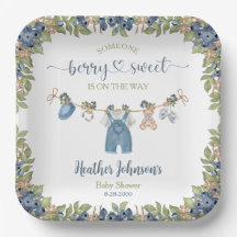 Bosbes Bes Zoete Waslijn Baby Shower