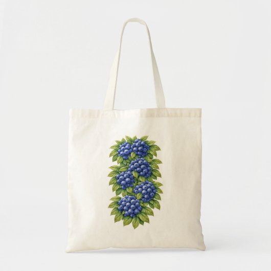 Bosbes botanische illustratie tote bag (Voorkant)