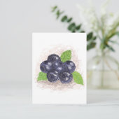 bosbes briefkaart (Staand voorkant)