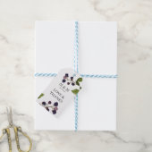 bosbes | Bruiloft Monogram Bedankt Favor Cadeaulabel (Met Touw)