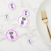 Bosbes Cocktailfeest Confetti met Aangepaste Tekst (Groep)