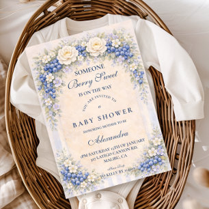 Bosbes Cottage Tuin Baby Shower Kaart