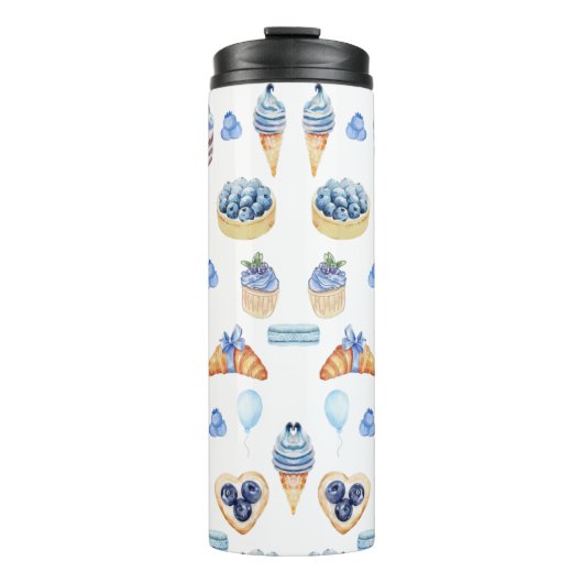 Bosbes dessertliefhebber  thermosbeker (Voorkant)