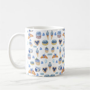 Bosbes dessertliefhebbers koffiemok