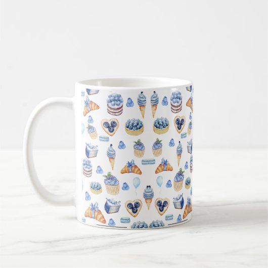 Bosbes dessertliefhebbers koffiemok (Links)