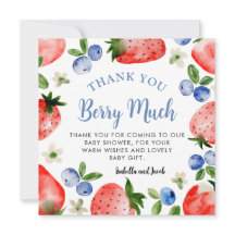 Bosbes en aardbei Dank u