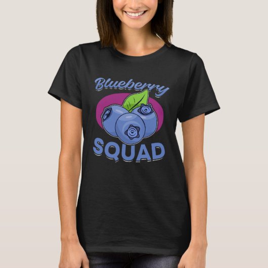 Bosbes Fruit  Bosbessenteam  1 T-shirt (Voorkant)