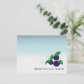 Bosbes Fruit Briefkaart (Staand voorkant)
