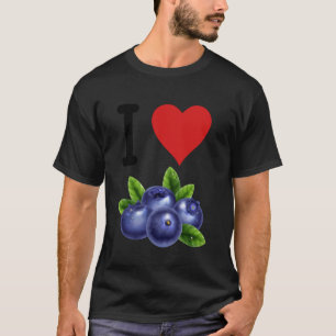 Bosbes Fruit Ik Hou Van Bosbessen Gezond Voedsel F T-shirt