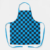 Bosbes geruit patroon schort (Voorkant)