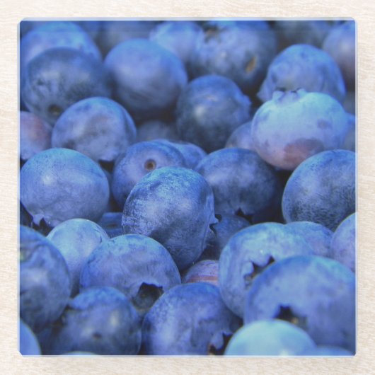 bosbes glazen onderzetter (Voorkant)